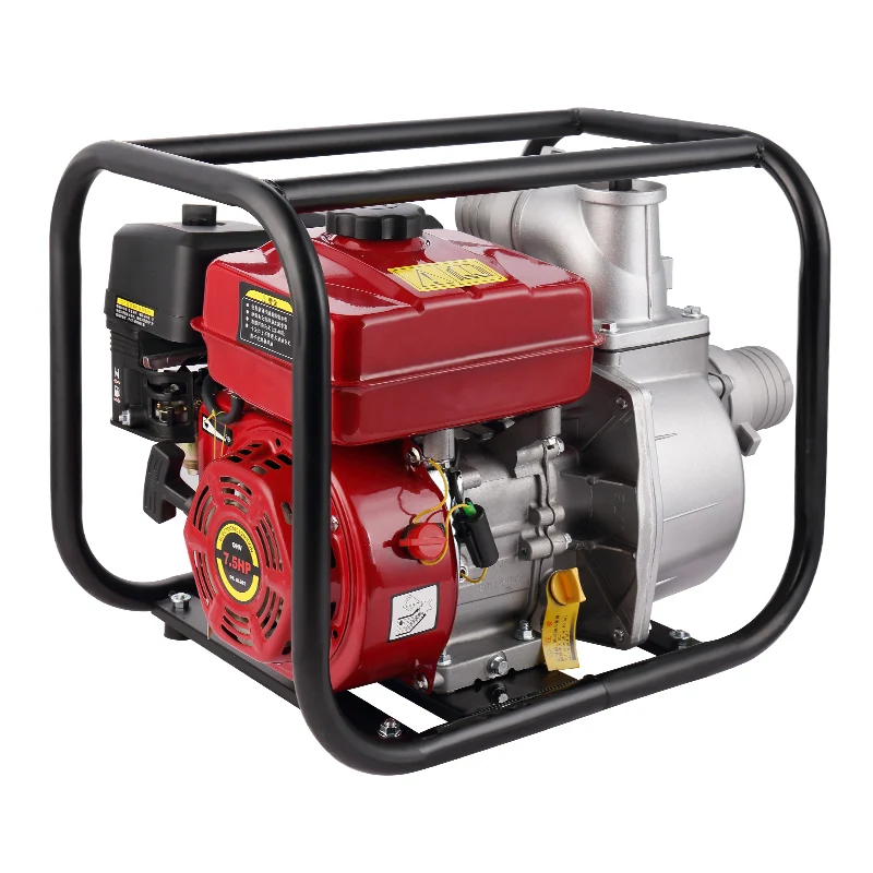 Qiwo moto pompe a eau a essence 2 inch luxury double impeller 150m head high pressure gasoline engine water pump set