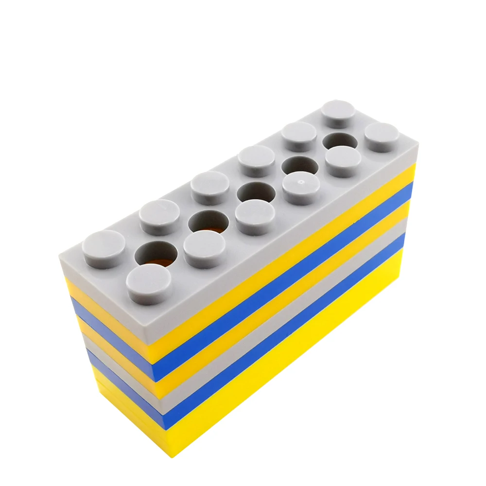 Best quality Safely Moc Building Block Brick  Plate 2 x 6 with 5 Holes Plastic Educational Toy No.32001