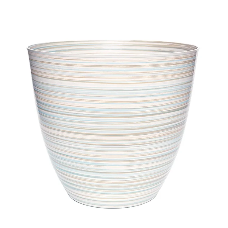 Wholesale lightweight plastic large capacity flower pot macetero decorative plant pots
