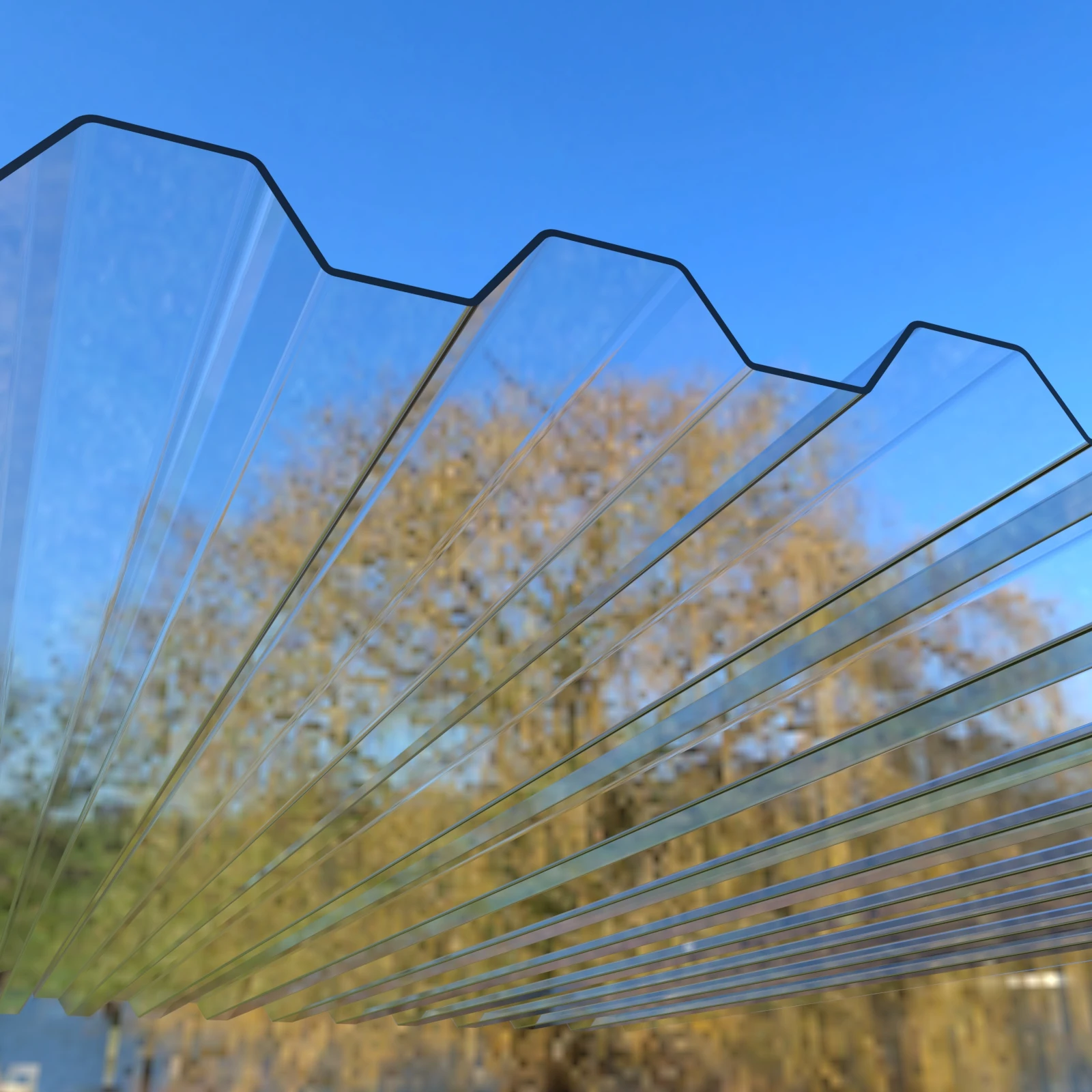 1mm Transparent Roofing Corrugated Sheet