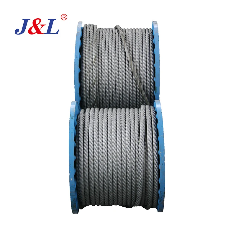 Wire Rope 6*37+IWR Used in Large-scale Field Structure Parts Julisling Round Strand Steel Smooth Galvanized Cutting Customer GB