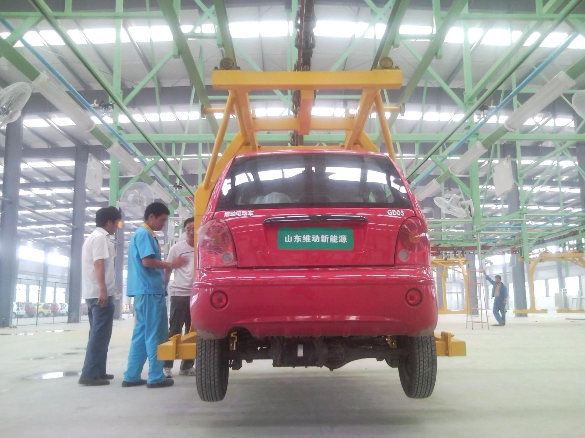 Automatic new energy car assembly line