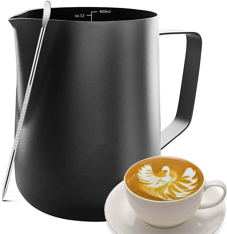 Factory Custom High Quality Coated Barista Stainless Steel Latte Coffee Milk Jug Milk Pitcher