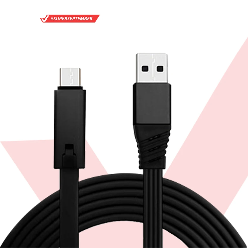 Оптовая продажа 2021 новейший дизайн низкая цена многоразовый Type C USB-кабель для быстрой