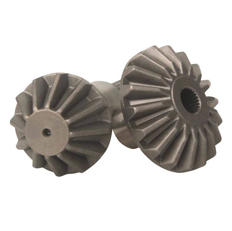 Precision Casting Herringbone Helical Bevel Steel Spur Small Shaft Work Gear With 12 Teeth
