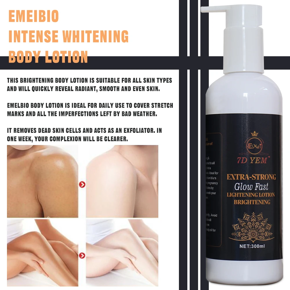 OEM Herbal Moisturizing Resorcin Essence Gentle Repair Skin Whitening Translucent Glutathione Body Lotion