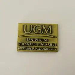 China Manufacturer custom logo antique bronze metal label with sticker