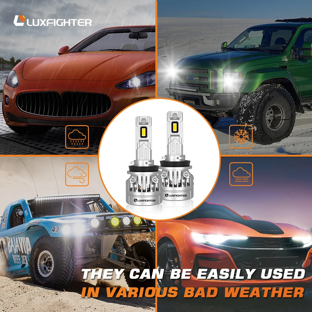 Luxfighter R10 высокая яркость 10000lm H4 H7 H11 Hb3 Hb4 световая головка Csp F30 проектор Автомобильные светодиодные фары для Toyota Nissan