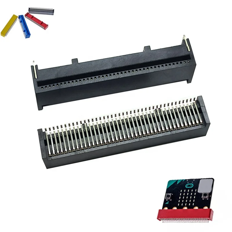 Edge Card Connector 1.27mm pitch 26P 40P 60Pins PCB 90 Degree Smt BBC Micro Bit Connector