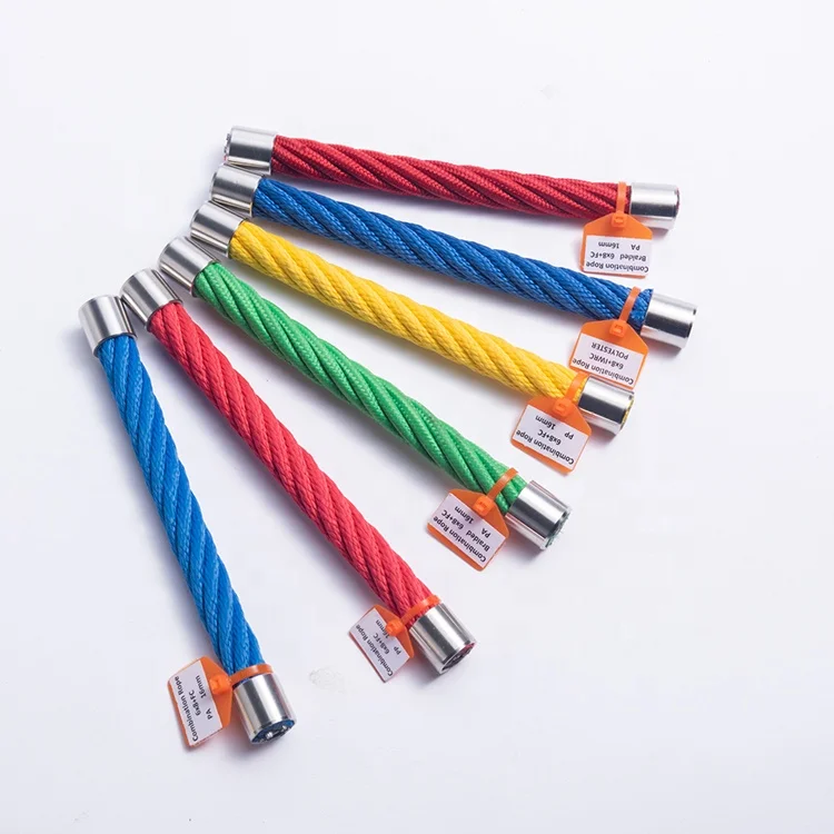 Heavy duty reinforced PP combination rope for children outdoor rope game