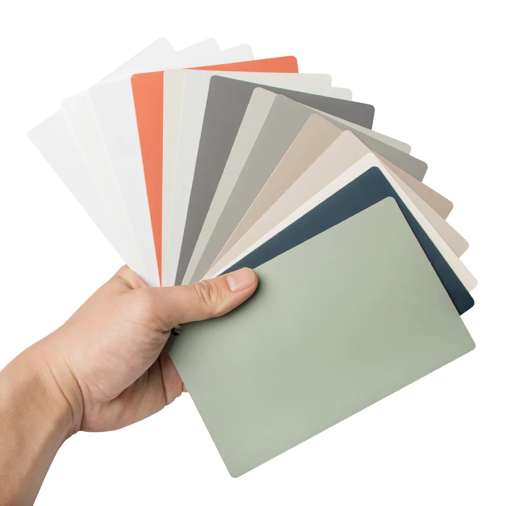 Solid Color Anti- Scratch  Plastic PET Sheet Skin-touch Coating Decoration Panel PETG Sheet For Furniture Lamination