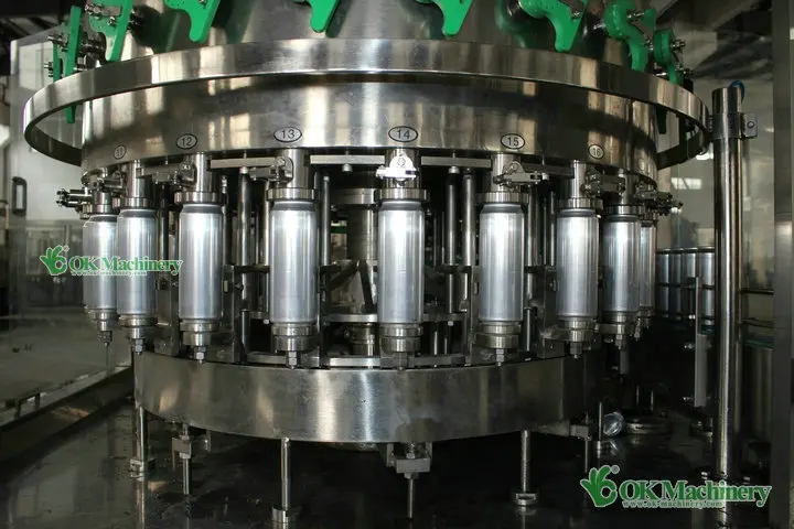 High Performance Wine Can Bottling Plant / Filling Labeling Packing Machine