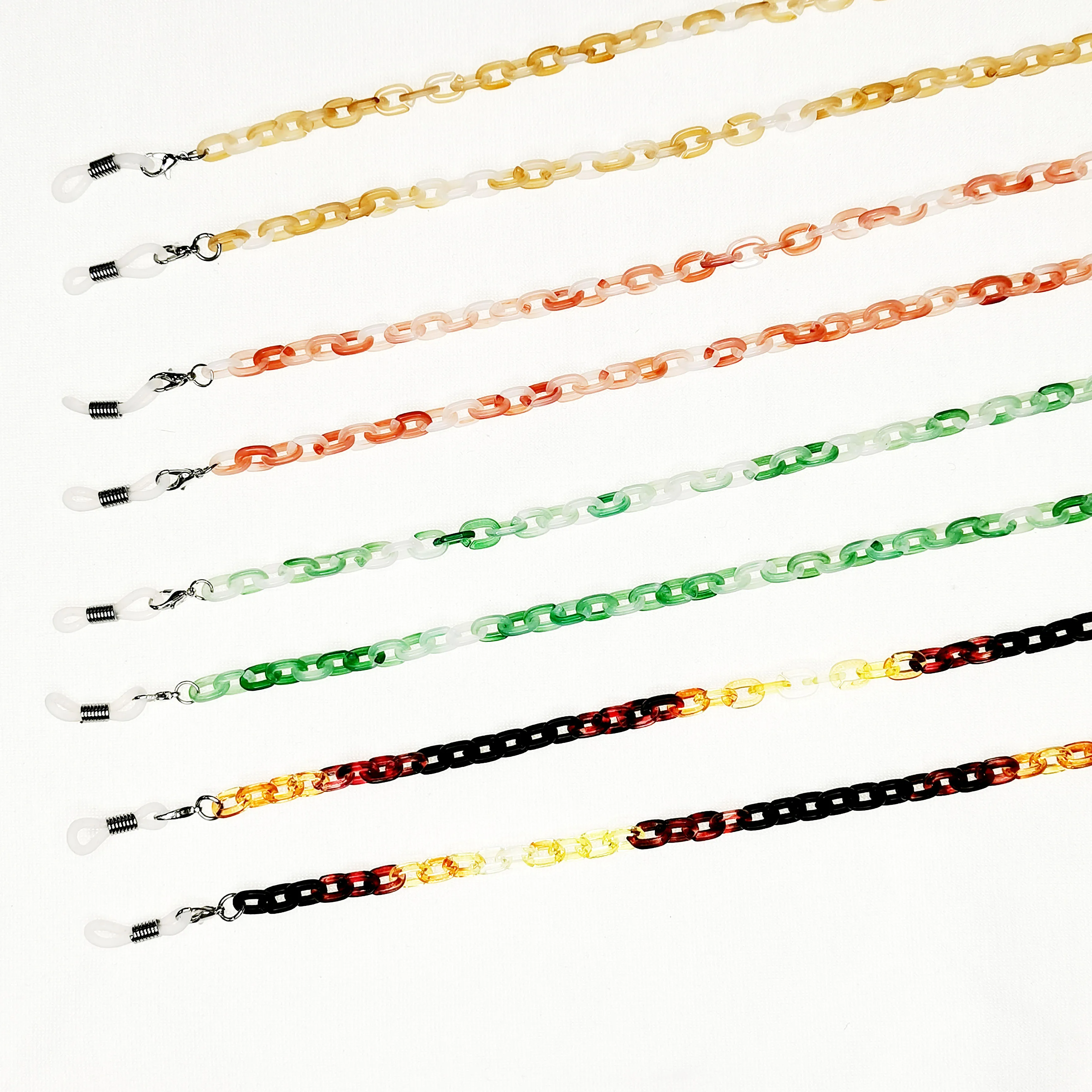 hot sale Big Flat Acrylic Acetate Bag Chain Necklace Sunglasses Chain Glasses Holder Eyeglass Chain