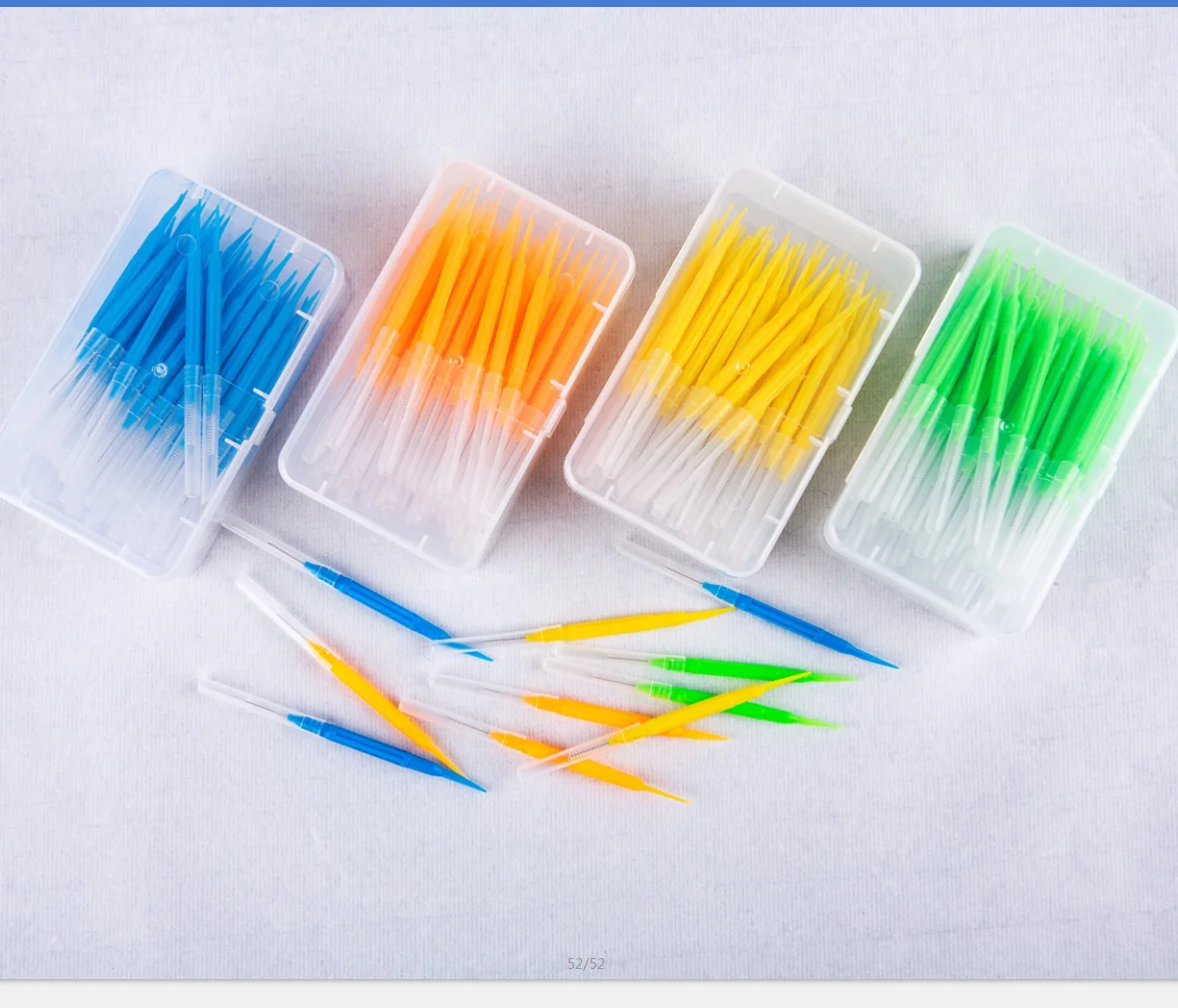 Manufacturer direct thin pole dual purpose interdental cleaning brush nylon interdental brush.