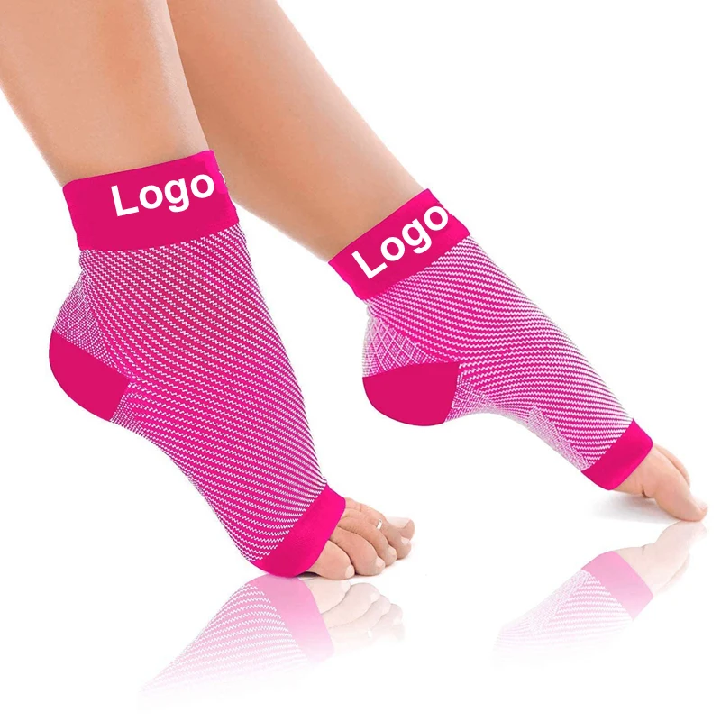 
Custom Ankle Support Brace Socks Compression Sleeve Plantar Fasciitis Comfortable Walker Unisex Summer Sport Luxury Transparent 