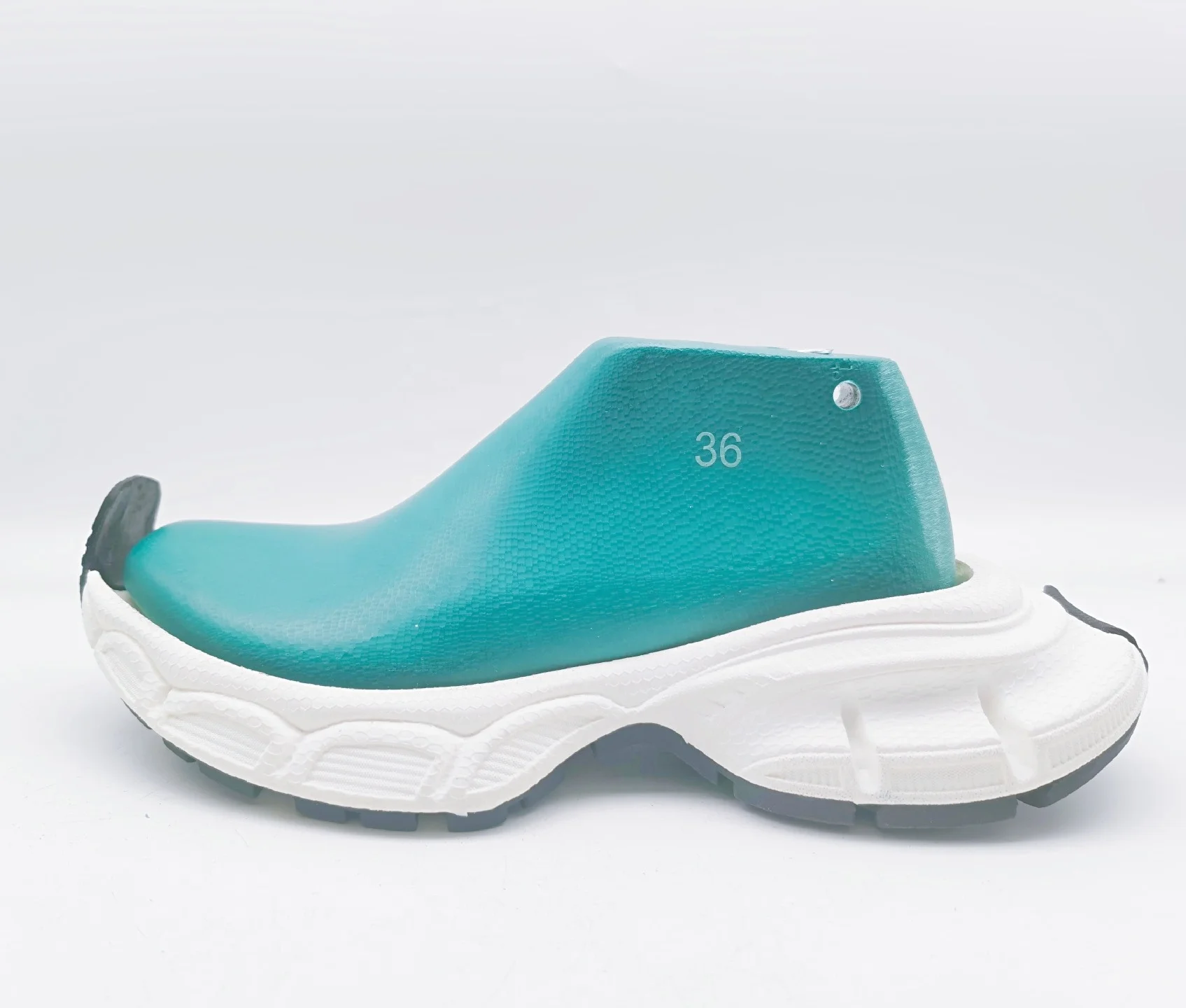 Woman old daddy shoes plastic shoe lasts