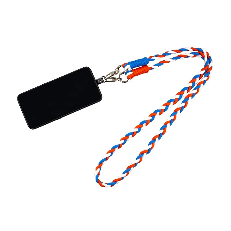Elastic Strap Lanyard Keychain Lanyard for Id Badges Keys Hook Whistles