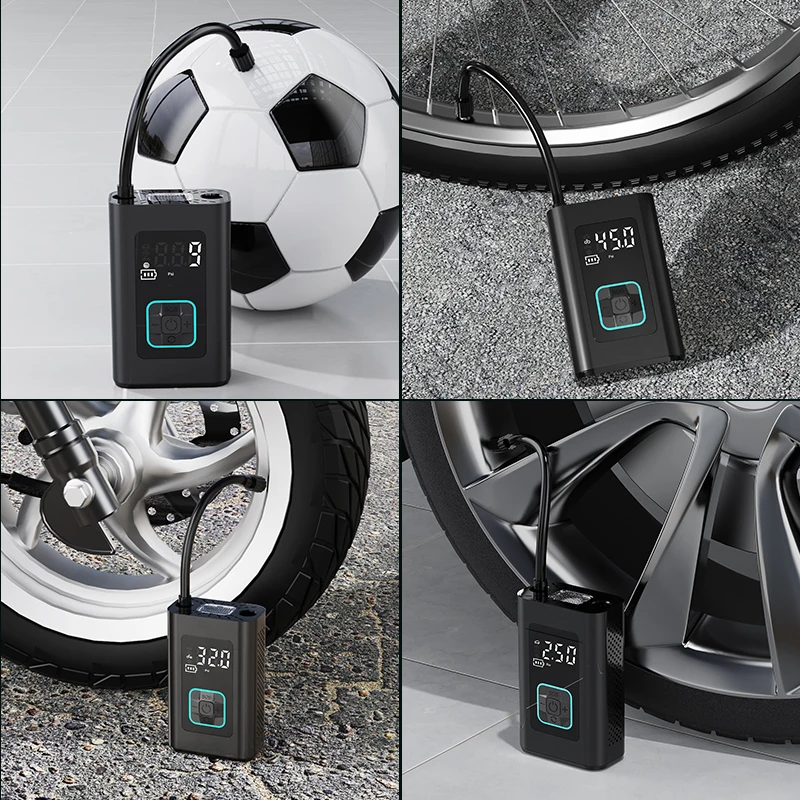 Portable Air Pump Car Tires Air Pump Car Tire Inflator With Pressure Gauge