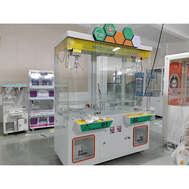 factory wholesale double players crane claw machine big dual-claws vending machine huge 2 players crane claw machine for sale