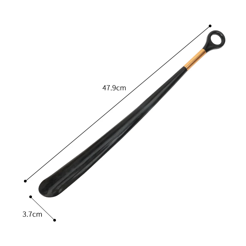 Factory Wholesale Custom Logo Shoehorn Shoe Spoon Long Handle Plastic Shoe Horn for Men and Women