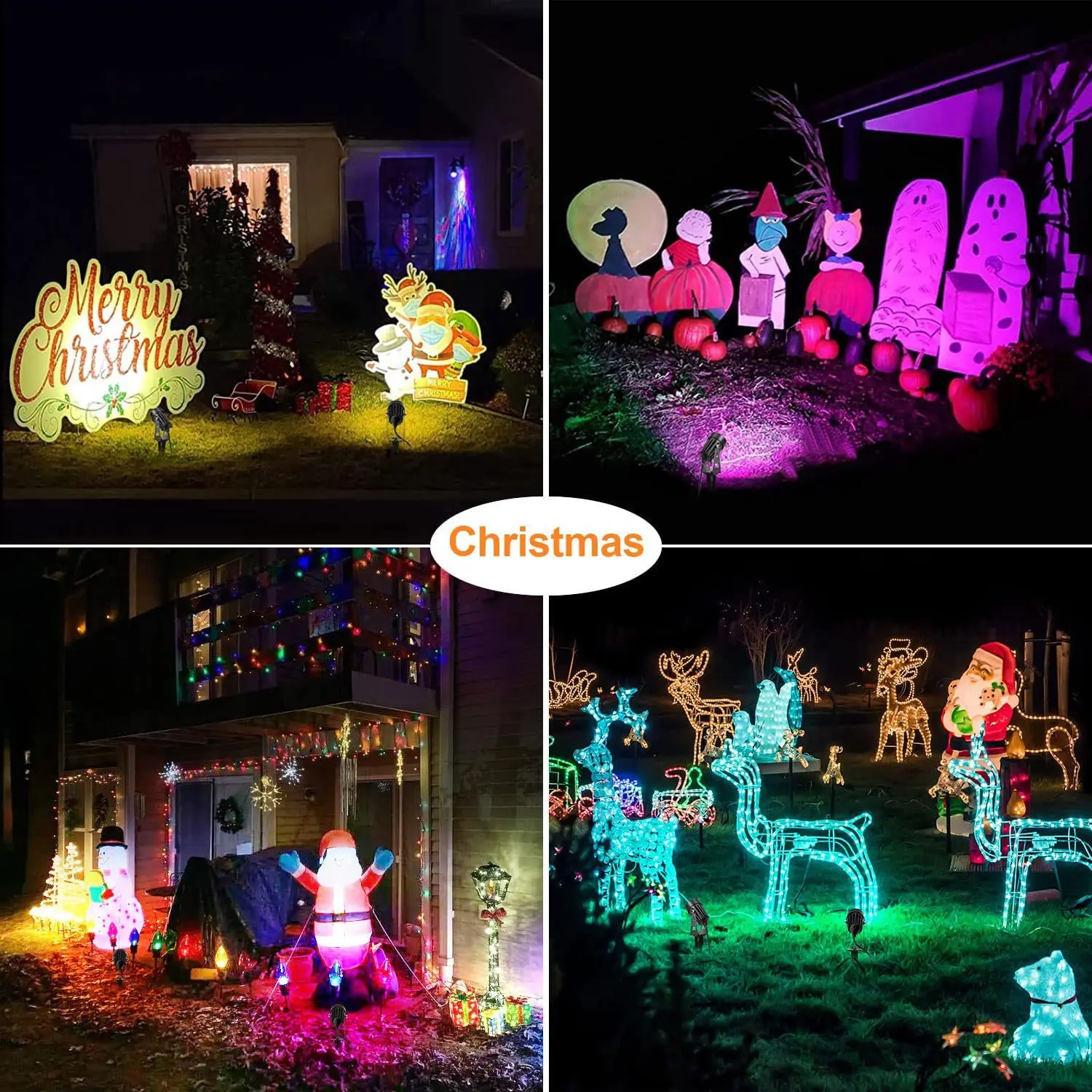 LED Garden Spotlight RGB Color Changing Dimmable BLE 2.4G Wireless Remote App Timer Group Control Outdoor LED Landscape Lighting