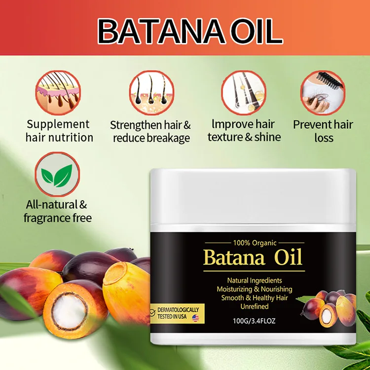 Private Label Batana Oil Organic Hair Growth Care 100% Natural Organic Promote Hair Growth Batana Oil