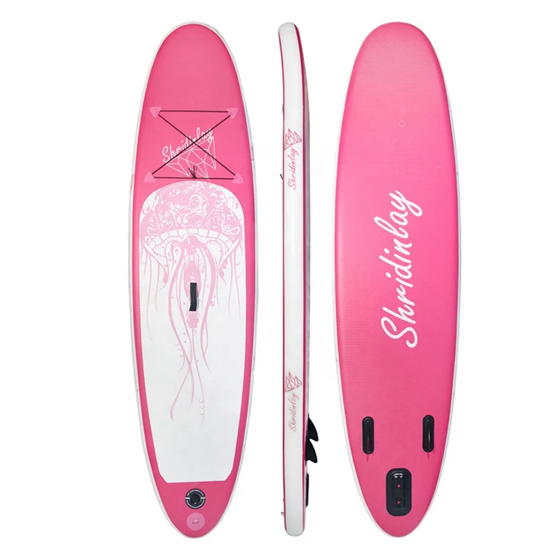 CE Certification ISUP Inflatable Sup Paddle Board Pink Stand Up Boards with free accessories