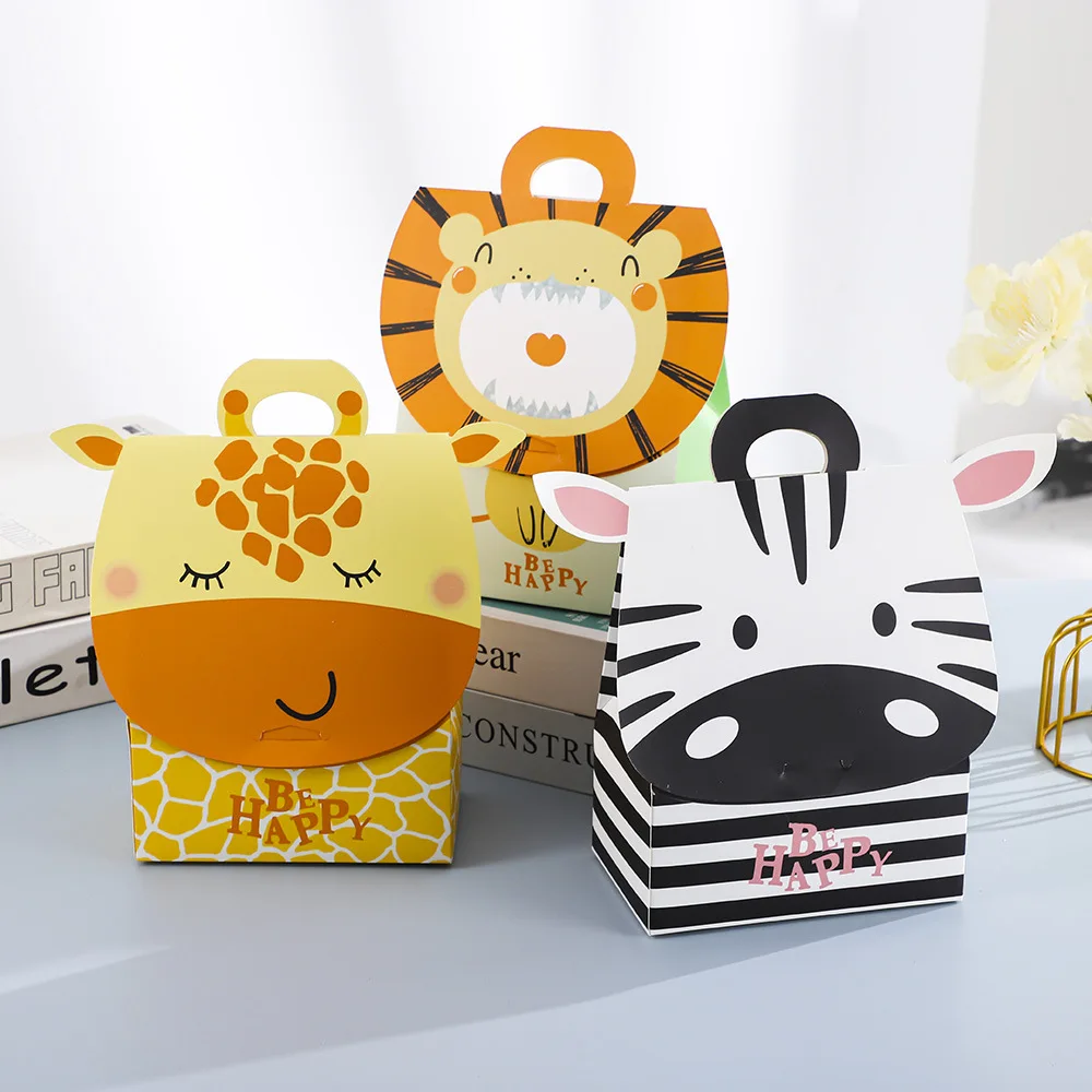 Manufacture Glossy Finish Color Printed Children Chocolate Biscuit Small Party Favor Paper Candy Box