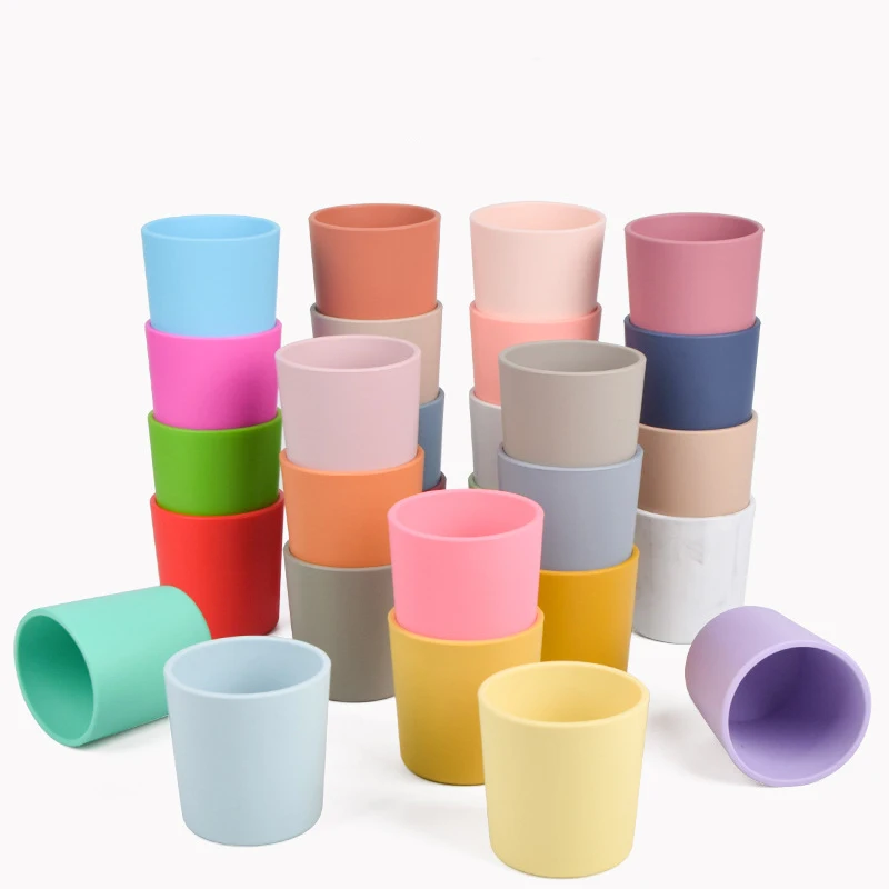 Dinnerware Cups For Kids Toddler Cup Silicone Training Sprill proof Sippy for Baby BPA-Free