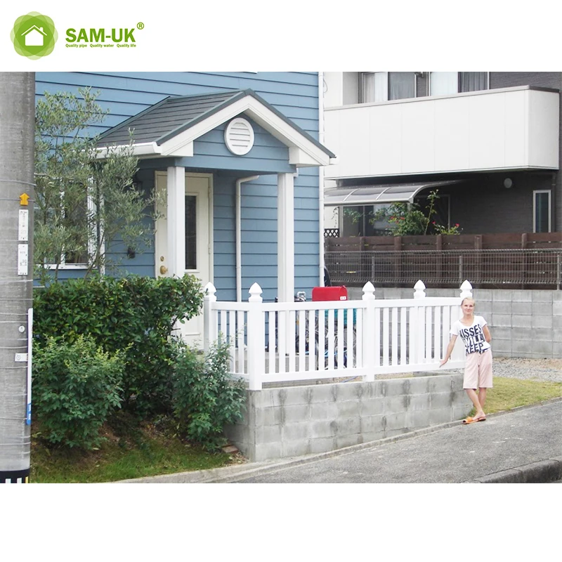 Sam-uk hot sale Garden Horticulture UV protection pvc white lattice fencing picket fence panels vinyl