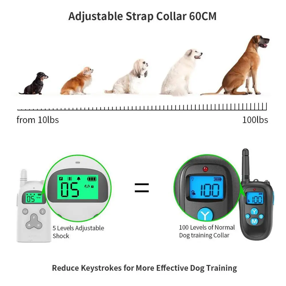 
Factory price no harm electronic shock pet dog training collar 