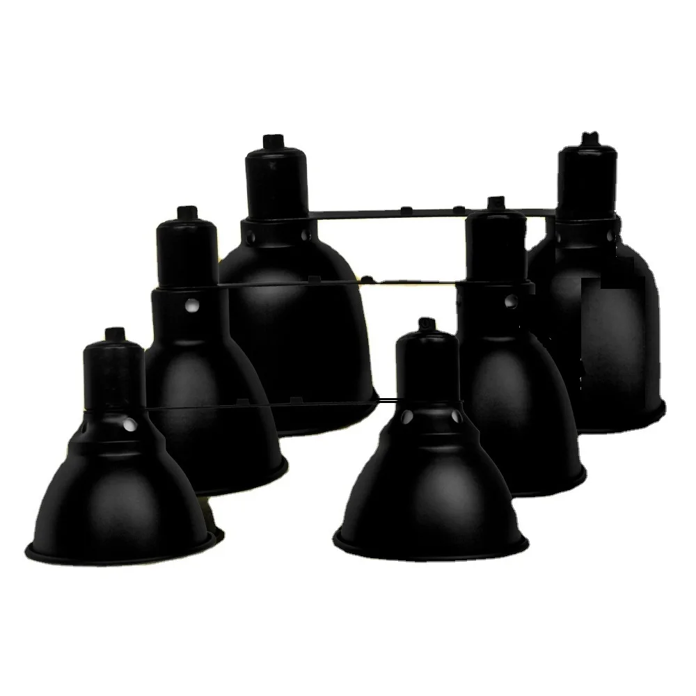 NOMOY PET high quality multiple heat dissipation holes double 5.5 inch dome lamp shade for reptiles NJ-22