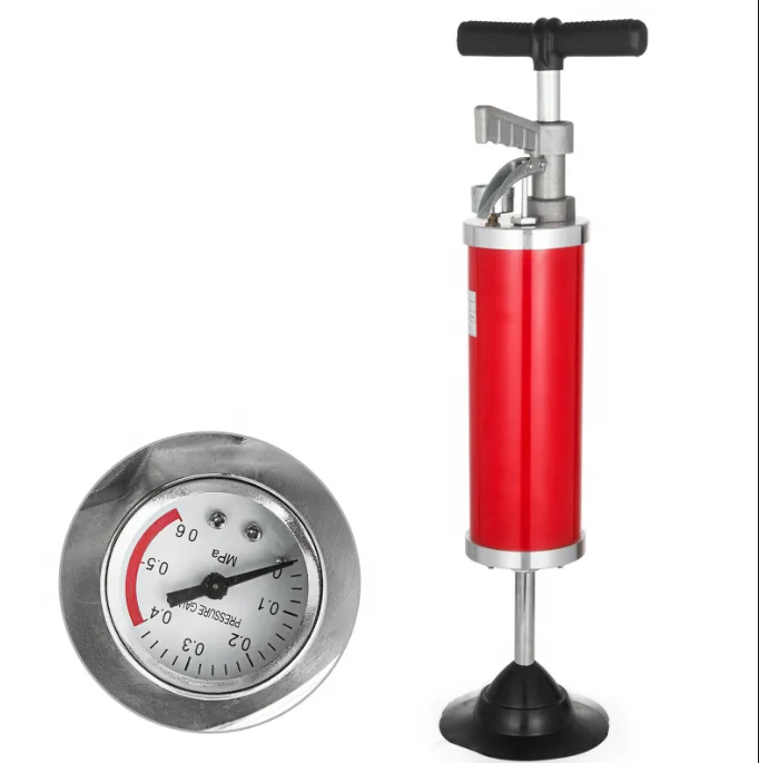 Hot Selling Home High Pressure Pump Plunger Sink Manual toilet dredge tool air blaster pipe drain cleaner