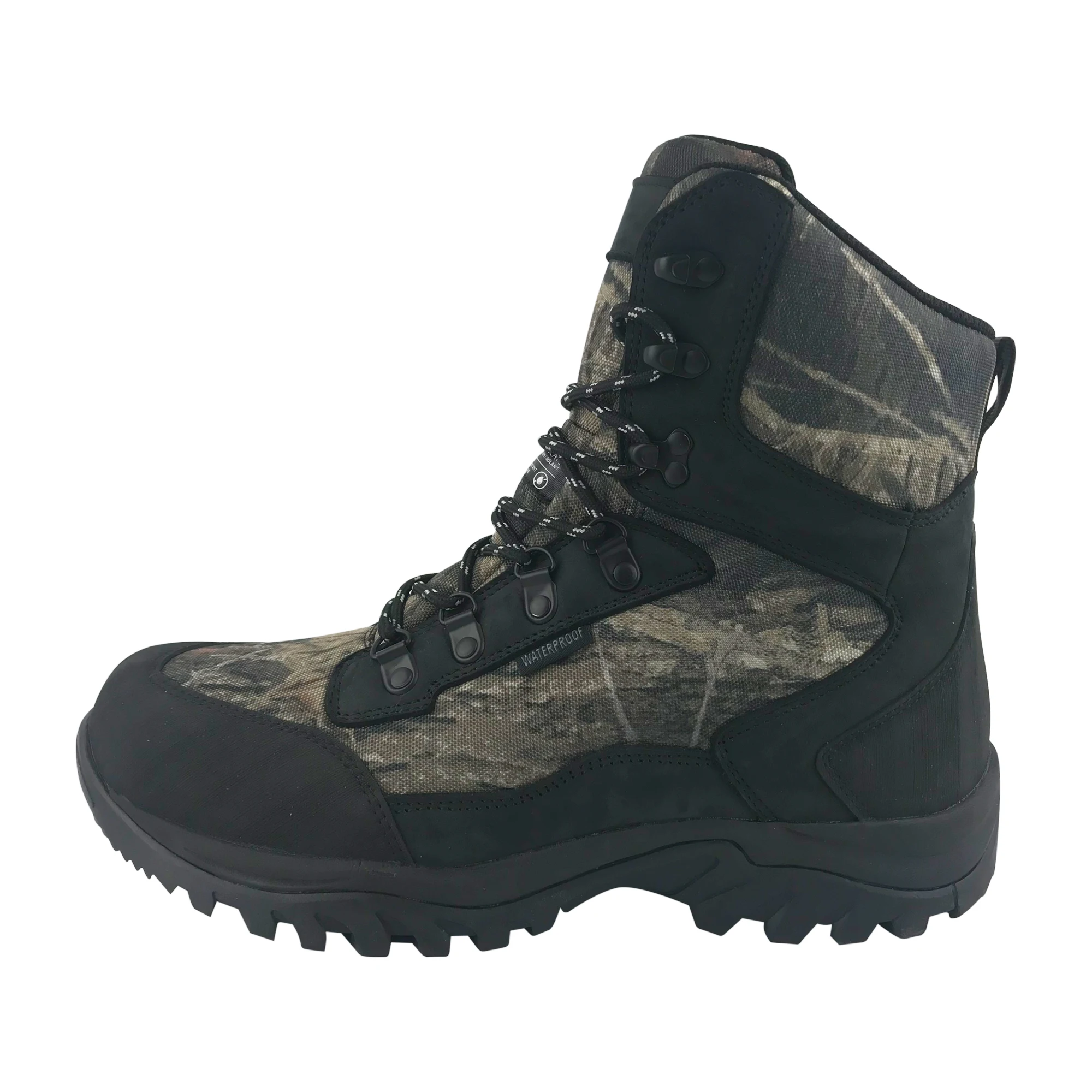 Модная обувь с высоким берцем кожаная противоскользящая износостойкая Мужская Уличная