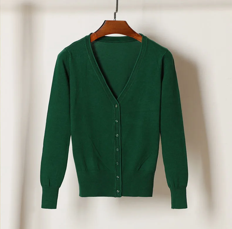 
Spring autumn trendy cheap wholesale sweater cardigan women 