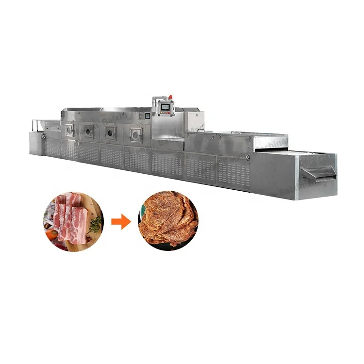 Microwave Shrimp Dryer Seafood Snacks Drying Sterilization Ripening Machine