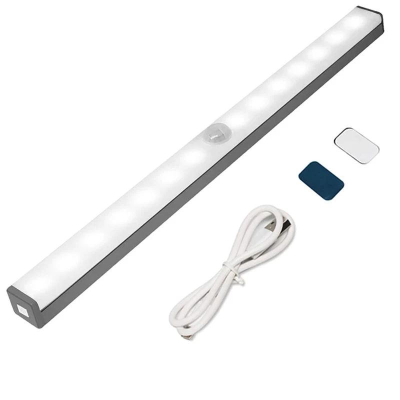 wireless motion sensor kitchen bedroom closet light mini usb rechargeable led under cabinet lights