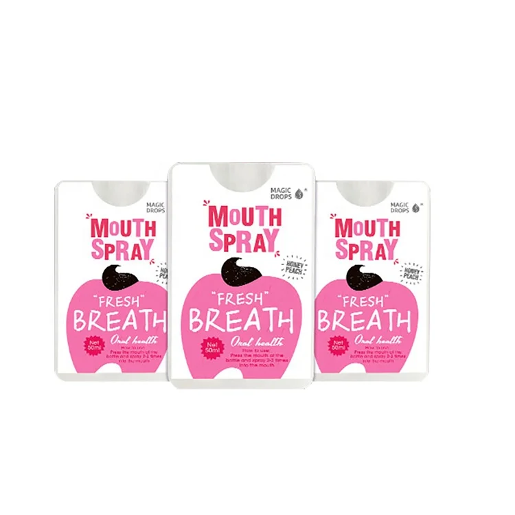 
Food Grade Natural Material Custom Mint Fresh Breath Mouth Spray 