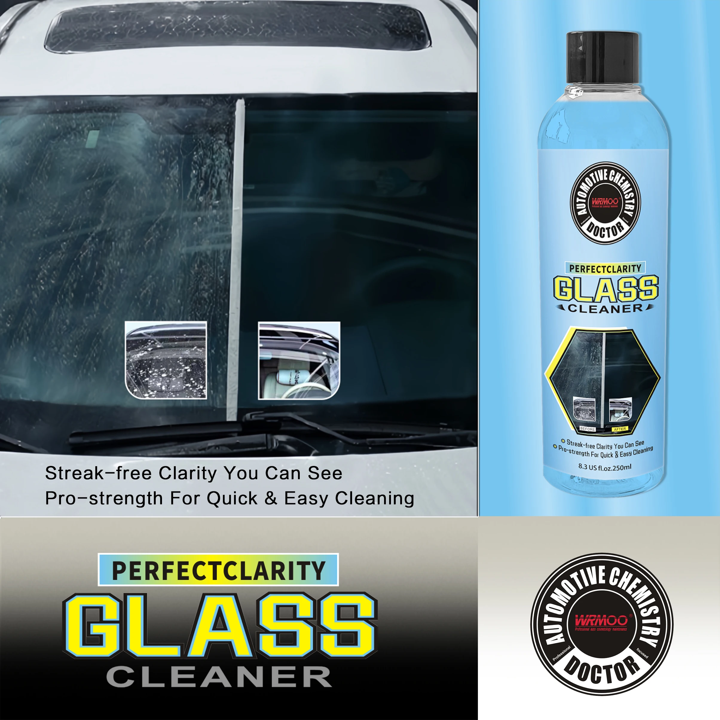 Best selling Car glass cleaner, car care, clean transparent glass