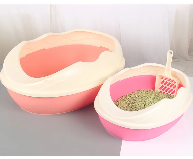 Cat supplies large special anti-spatter full semi-closed cat excrement basin kitten deodorizing cat toilet