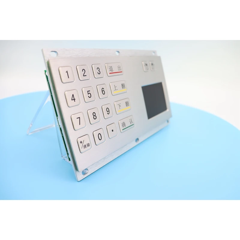 
Exquisite workmanship 18Keys Custom Industrial Rugged Metal Numeric Touchpad Stainless Steel Keypads 