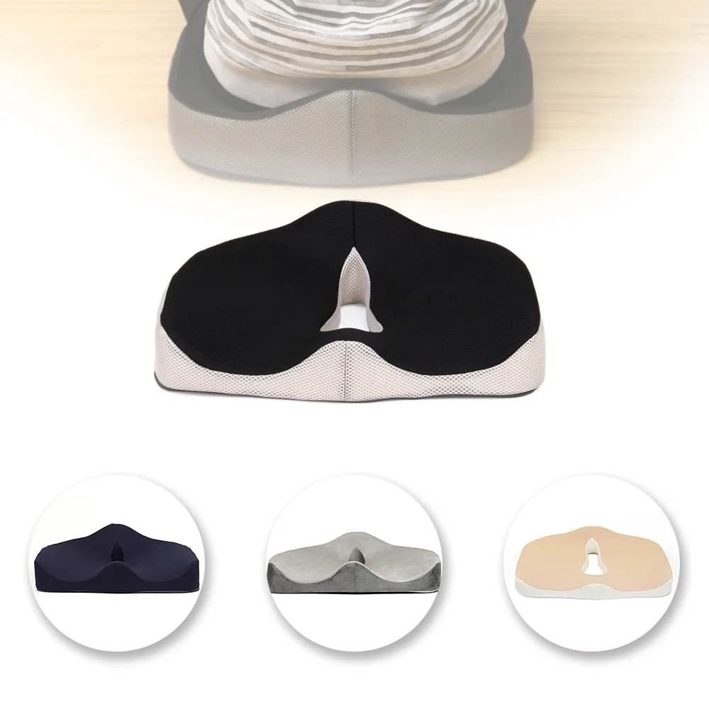 Mesh Pain Relief Memory Foam Coccyx Seat Cushion Pillow Wheelchair Orthopedic Ergonomic seat cushion For Office Chair