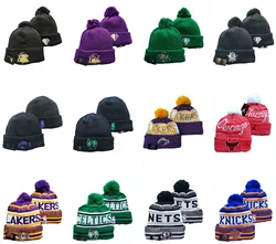 wholesale custom embroidery patch NBA-basketball team beanies hats for unisex