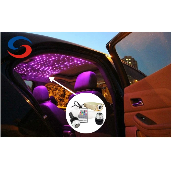 16W RGBW Twinkle led Fiber Optic Lights APP Control Star Ceiling Light projector fiber optic ceiling lights star kit