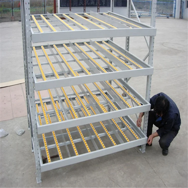 Flow Rack Roller Carton Flow Rack With Gravity Warehouse Picking System