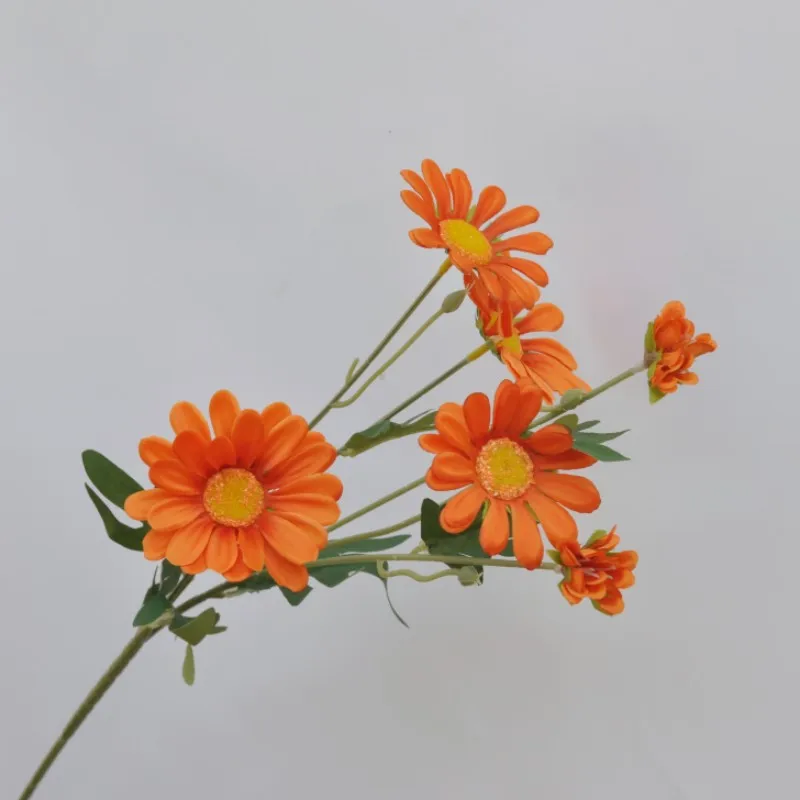 Factory Direct Cheap Wholesale Home Decor Flower Single Stem Artificial Mini Chrysanthemum Daisy Flower