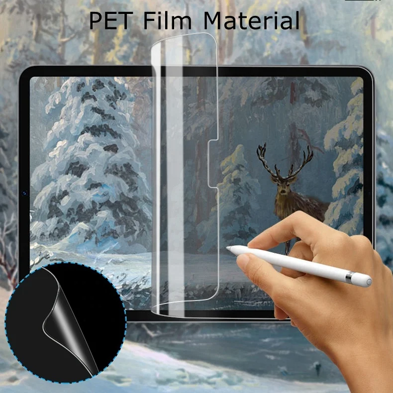For ipad pro 9.7 air air2 Air3 ipad9 /8/7 10.2 Anti Scratch HD Clear 0.15mm thin PET protective film screen protector