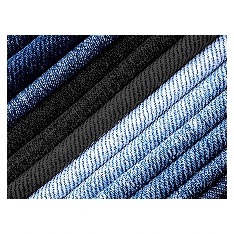 Хлопковая полиэфирная эластичная джинсовая ткань для джинсов