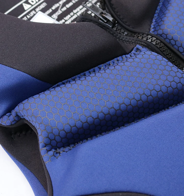 Sbart Adult Buoyancy Vest Front Zipper Swim Vest EPE Foam Fishing Marine Life Jacket Neoprene Swimming Surfing Kayak Life Vest