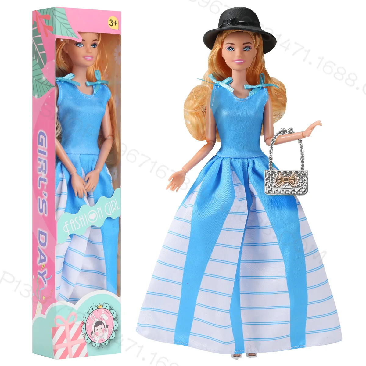 Doll Dress Up Leather Coat Pants Skirt Doll Clothes with Fashion Jacket and Pants Suit Doll Set